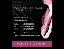 Tablet Screenshot of fashion-solutions.com